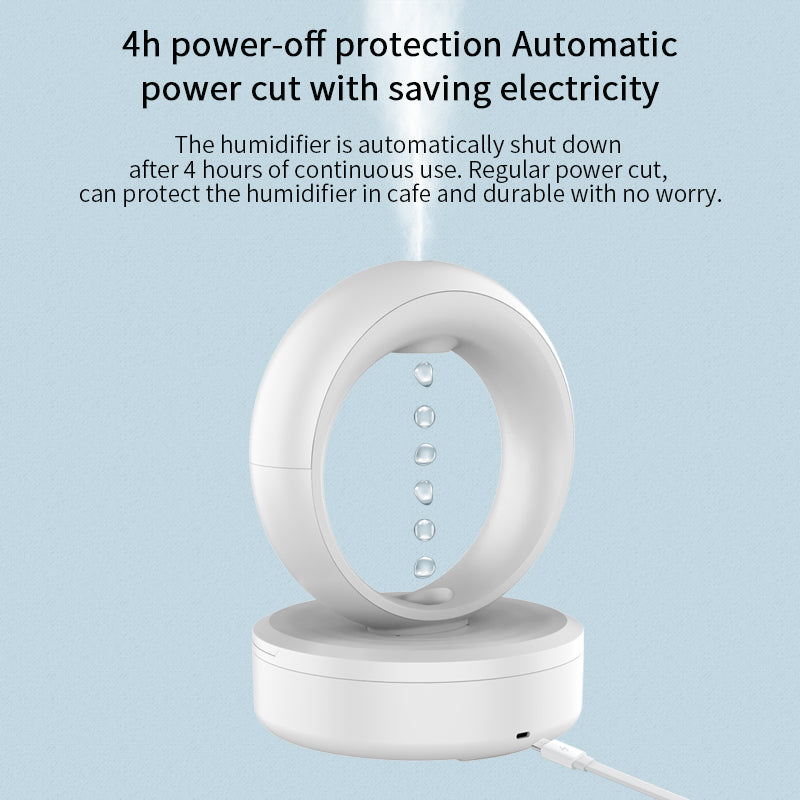 Siweiyi GravityDrop™ Anti-Gravity Aroma Diffuser & Ultrasonic Humidifier – LED Night Light, 680ml